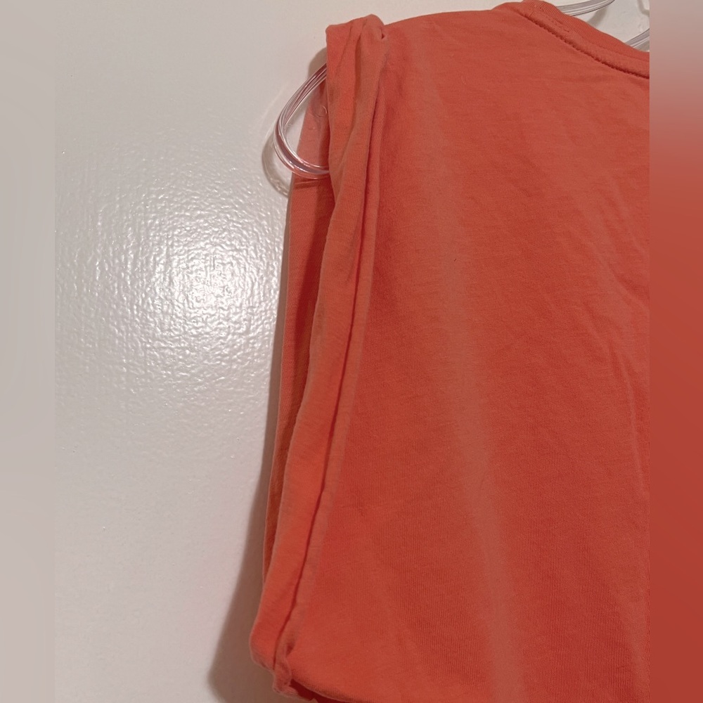 Bright coral muscle tee by Express, size XS - Picture 3 of 5